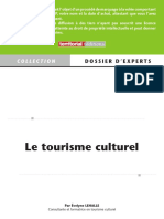 TOURISME CULTUREL OUVRAGE Territorial