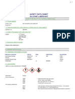 Safety Data Sheet Silcone Lubricant