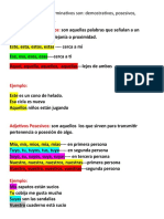 Algunos Adjetivos Determinativos Son