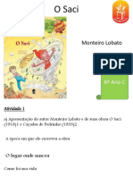 Monteiro Lobato e a obra O Saci: atividades sobre o folclore brasileiro