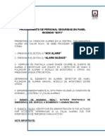 Procedimiento Rápido Personal de Seguridad Panel Est3