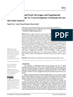 Efficacy of Functional Foods, Beverages and Supplements Claiming To Alleviate Air Travel Symptoms: Systematic Review and Meta Analysis