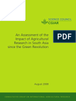 An Assessment of The Impact of Agricultural Research in South Asia Since The Green Revolution