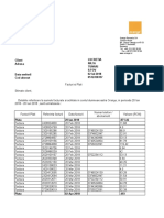 Orange Romania customer invoice and payment summary