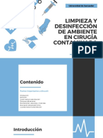 Limpieza y Desinfección de Ambiente en Cirugía Contaminada