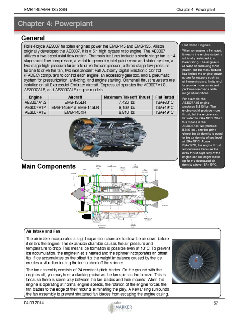 EMB-145 Engine Overview and Features | PDF | Vehicle Technology | Engines