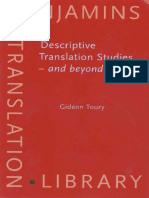 Gideon Toury Descriptive Translation Studies - And Beyond