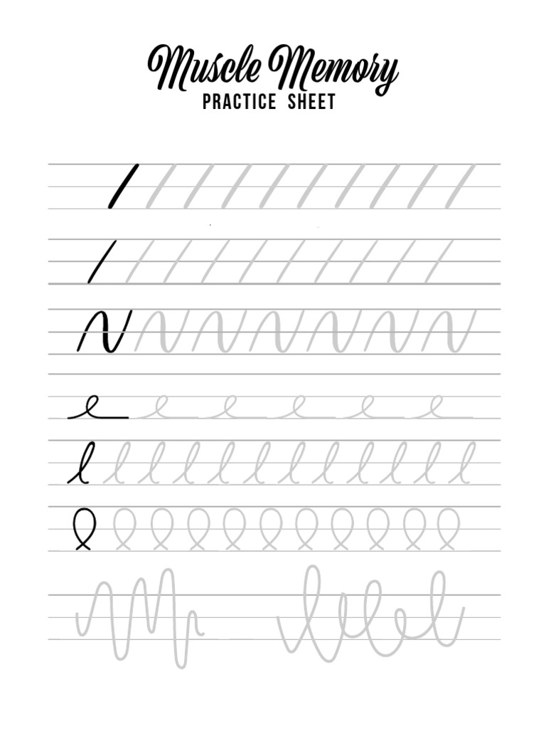 Hand Lettering Class Workbook PDF