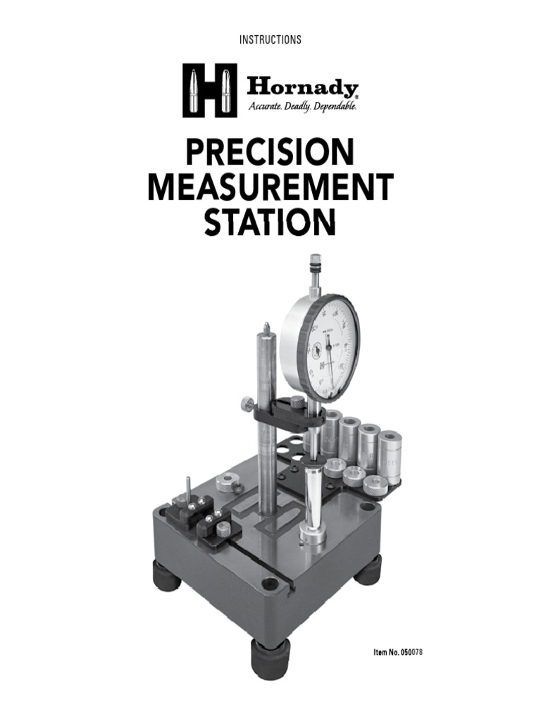 Precision Measurement Station Station: Instructions | PDF | Pistol And ...