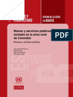 Bienes y Servicios Publicos Sociales en La Zona Rural de Colombia-Libro