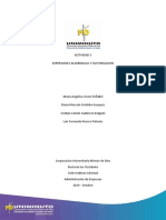 Actividad 3 Algebra y Factorizacion