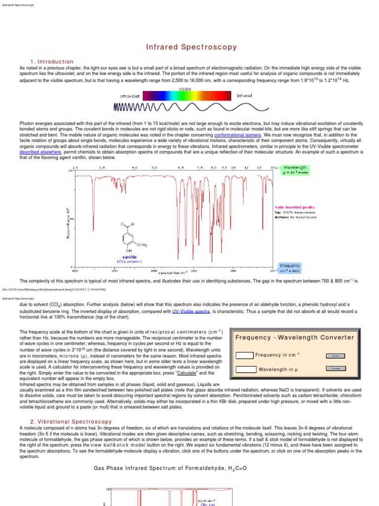 Infrared | PDF | Infrared Spectroscopy | Absorption Spectroscopy