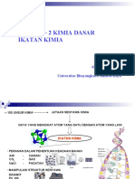 Kuliah 2 - Kimia Dasar I (Ikatan - Kimia)