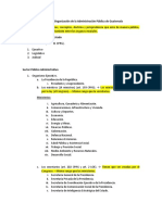 Estructura y Organización de La Administración Pública de Guatemala