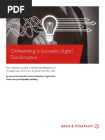 Orchestrating A Successful Digital Transformation