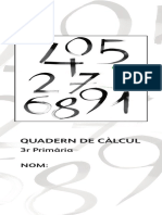 Quadern - 3r - Primaria - Series - 1-25 CALCUL QUADERN