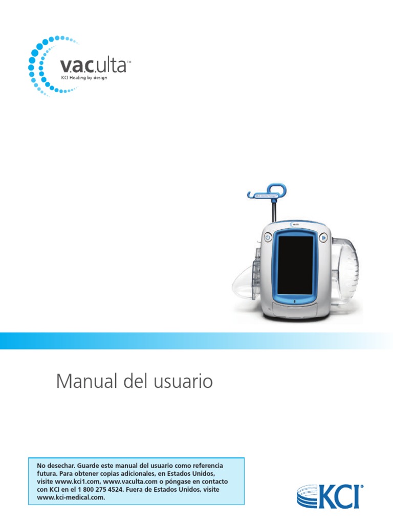 Vac Ulta Therapy System PDF Herida Informática y tecnología de la