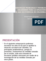 Principales Problemas y Posibles Soluciones para La Situacion