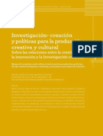 Investigación-Creación y Políticas para La Producción Creativa y Cultural