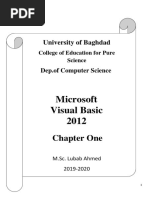 Microsoft Visual Basic 2012: Chapter One