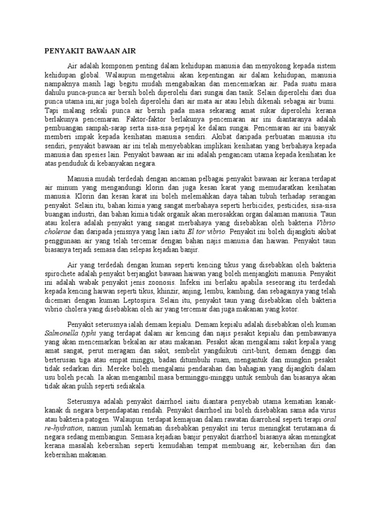 Penyakit Bawaan Air Dr Suhaily Pdf