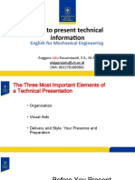 How To Present Technical Information