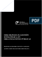 Planificación estratégica en organizaciones públicas