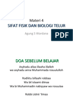 SIFAT FISIK DAN BIOLOGI TELUR