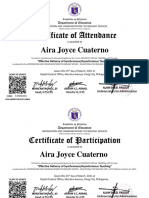 Effective Delivery of SynchronousAsynchronous Teaching - Certificate of Attendance and Participation - Certificates