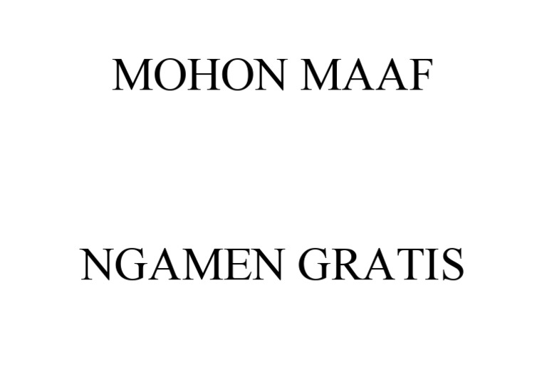 Ngamen Gratis PDF