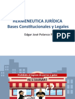 Hermenéutica jurídica: bases constitucionales y legales