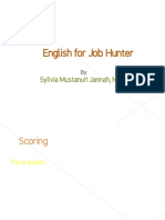 MEETING 1 English for Job Hunter