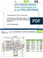 Ceremonia de Arranque del Proyecto TTMX 1600