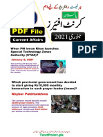 Complete Mont of January-2021 Pakistan Current Affairs by Pakmcqs Official