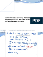 Galerkin Case 2: Choosing The Basis of The Weighting Functions The Same As The Basis in