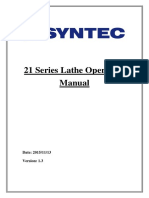 21 Series Lathe Operation Manual-En