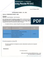 Cotizacion Daño Materiales - Informe Tecnico 05-0221