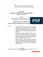 29. Peraturan LPJK Nomor 10 Tahun 2013 Tentang Registrasi Usaha Jasa Pelaksana Konstruksi