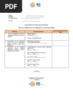 SGLGB Form 4. Checklist (Short)