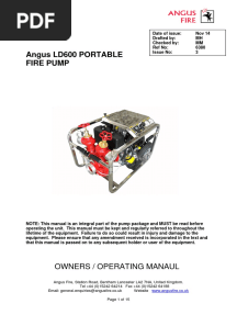 Angus Fire Pump Manual Book