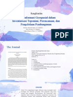 Informasi Geospasial dalam Pembangunan Daerah