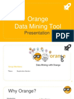 Orange Data Mining Tool: Presentation