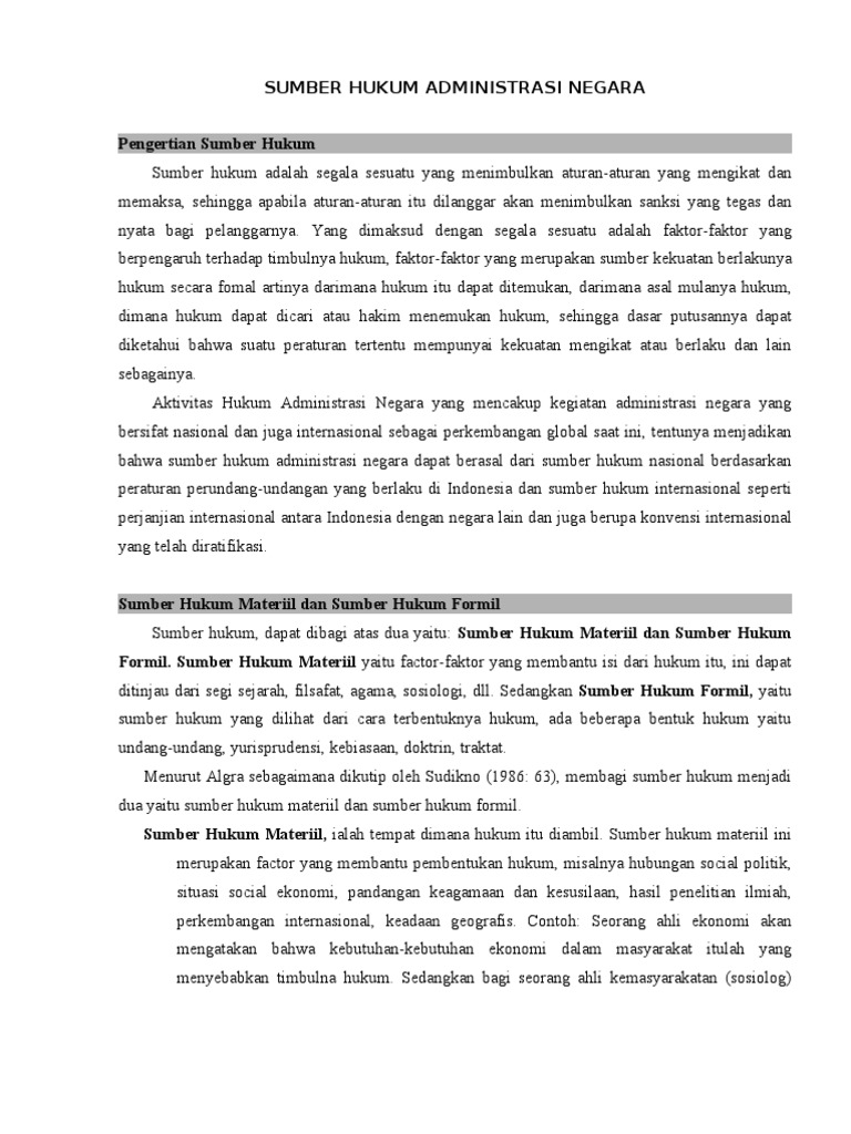Sumber Hukum Administrasi Negara Pdf