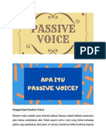 Pengertian Passive Voice