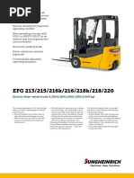 EFG 213/215/216k/216/218k/218/220: Electric Three-Wheel Truck (1,300/1,500/1,600/1,800/2,000 KG)