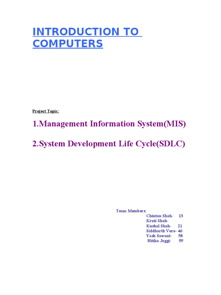 Overview of Management Information Systems | PDF | Software Development ...