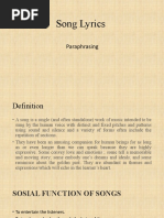 GP Welcome Tune List | PDF | Musicians | Singers