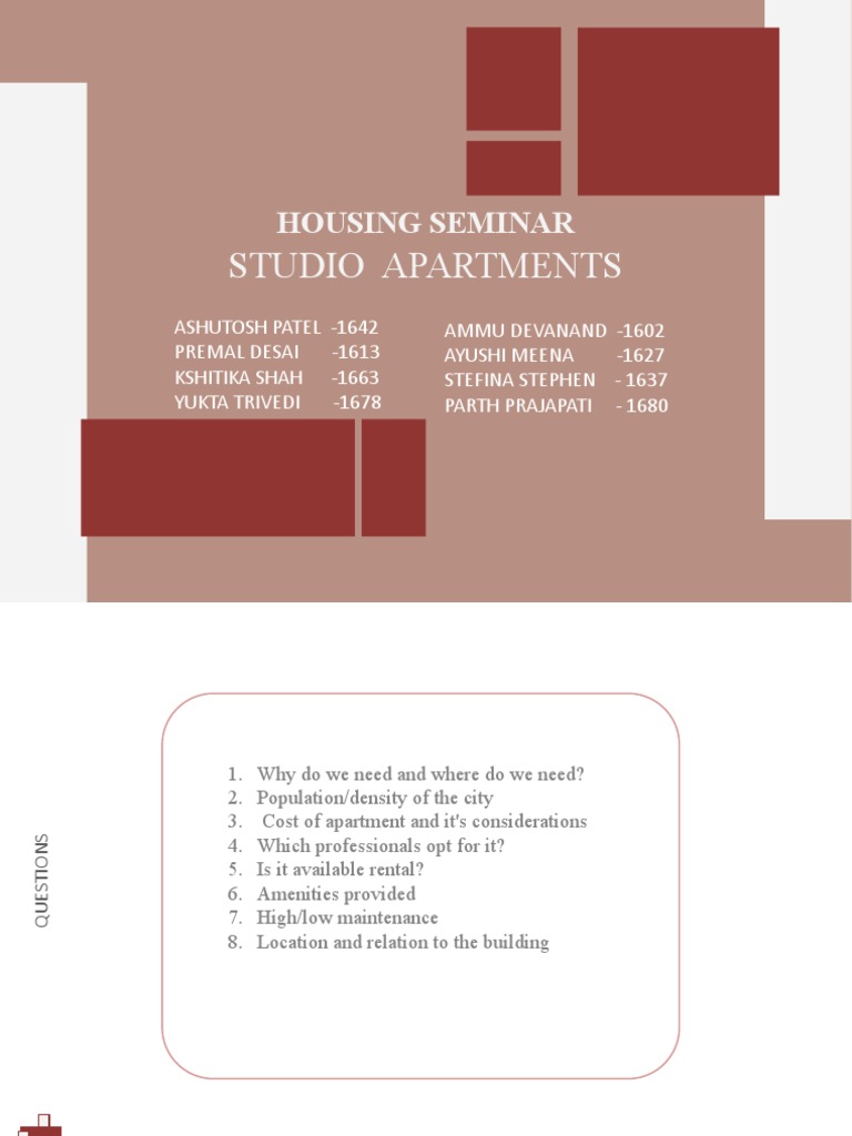 Housing SeminarStudio Apartment PDF Apartment Santa Fe