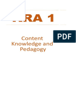 Content Knowledge and Pedagogy: Learning Environment and Diversity of Learners