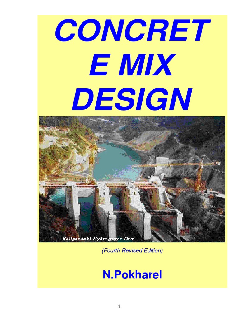Concrete Mix Design Manual PDF Integrated Truss Structure Concrete